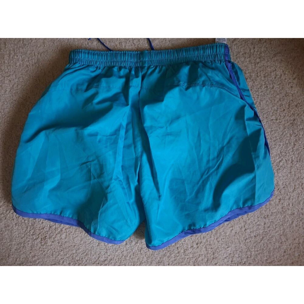 ma·ka·tek Women's Blue Purple Athletic Shorts L, Polyester, Drawstring